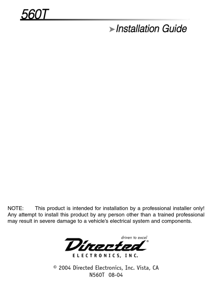 Directed Electronics 560T User manual
