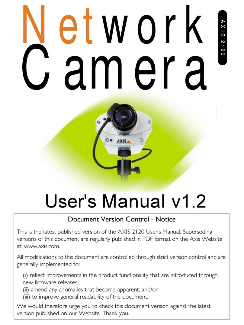 Axis NETWORK CAMERA 2120 User manual