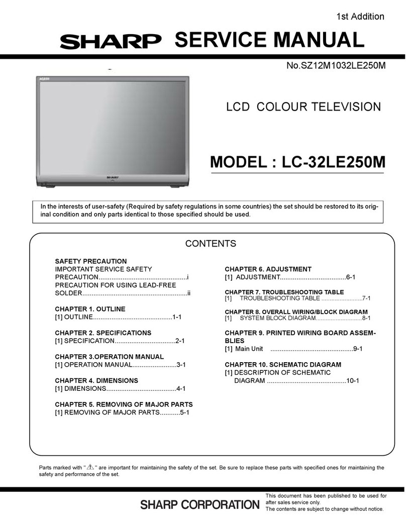 Sharp LC-32LE250M User manual