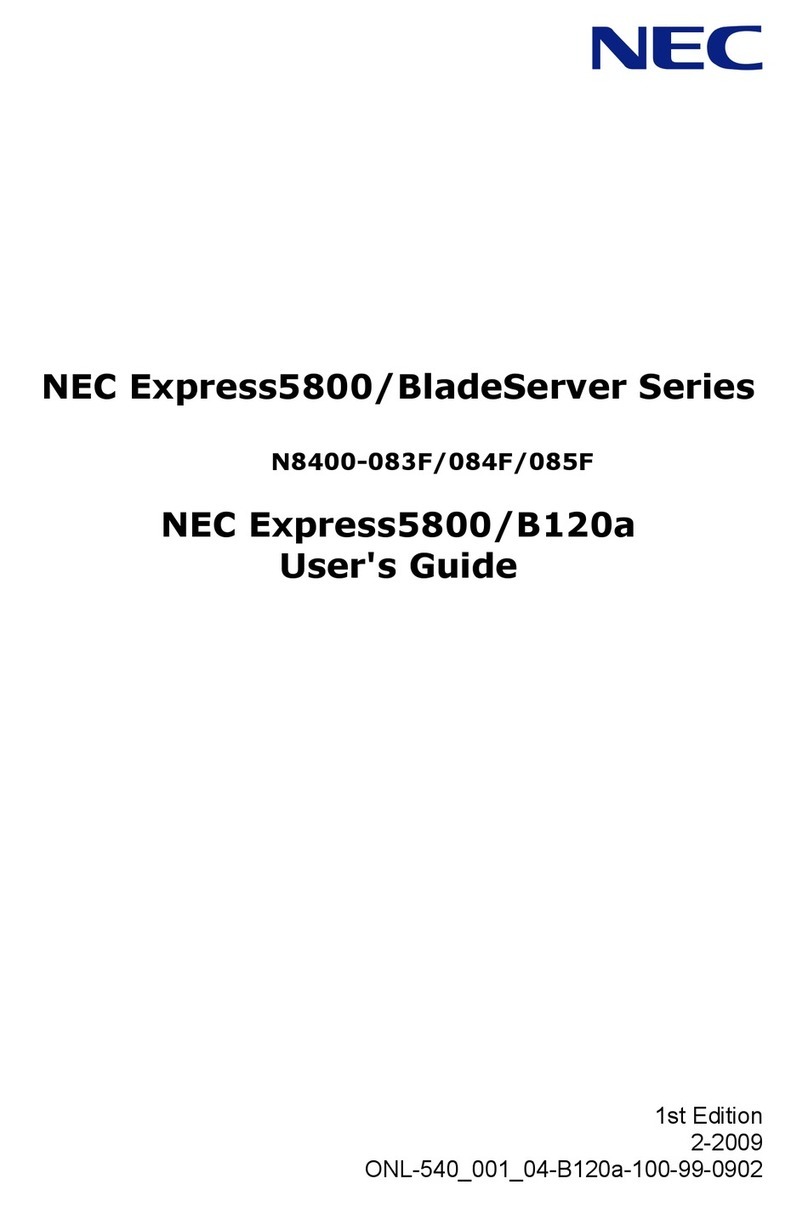 NEC Express5800/B120a User manual