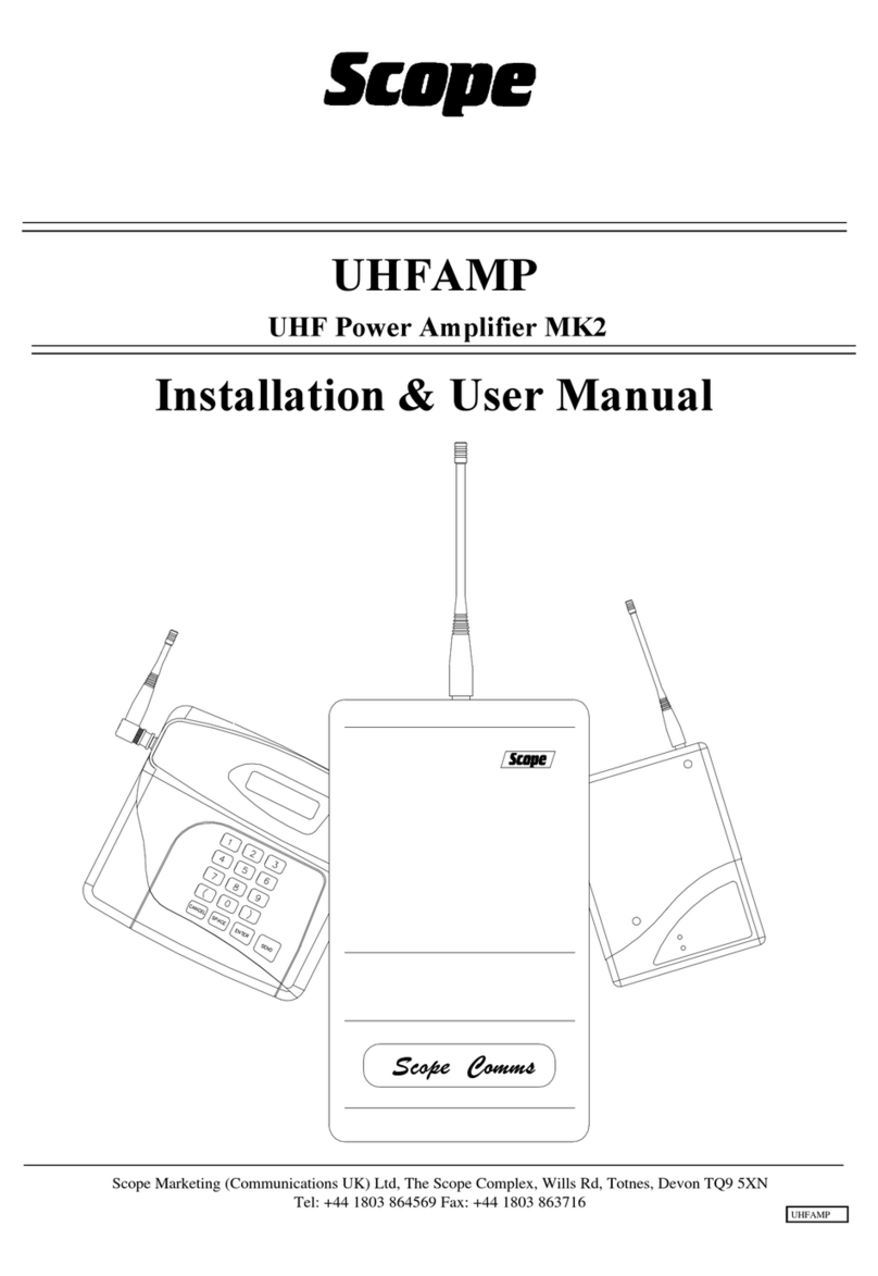 scope UHFAMP Instruction Manual