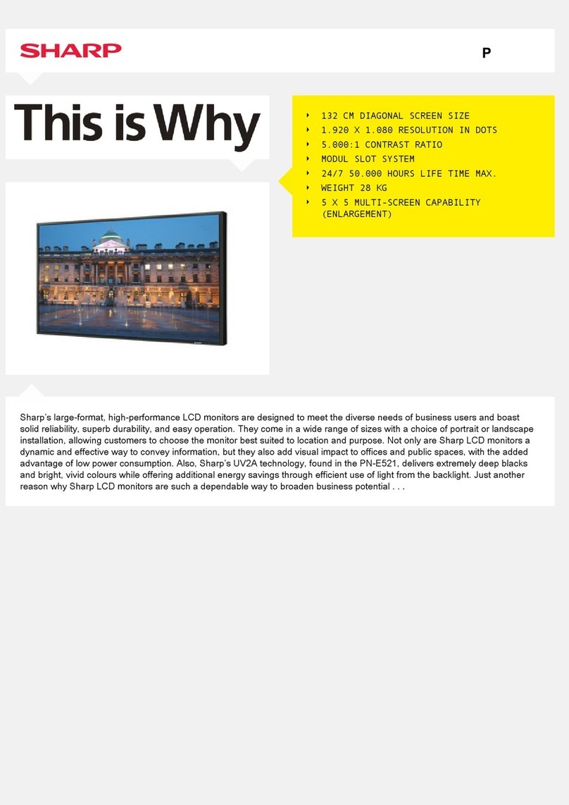 Sharp PN-E521 User manual
