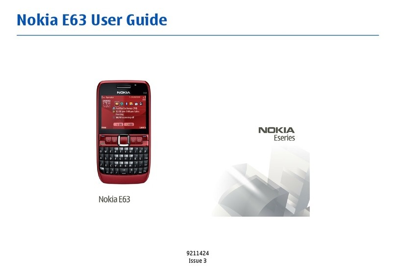 Nokia E63 User manual