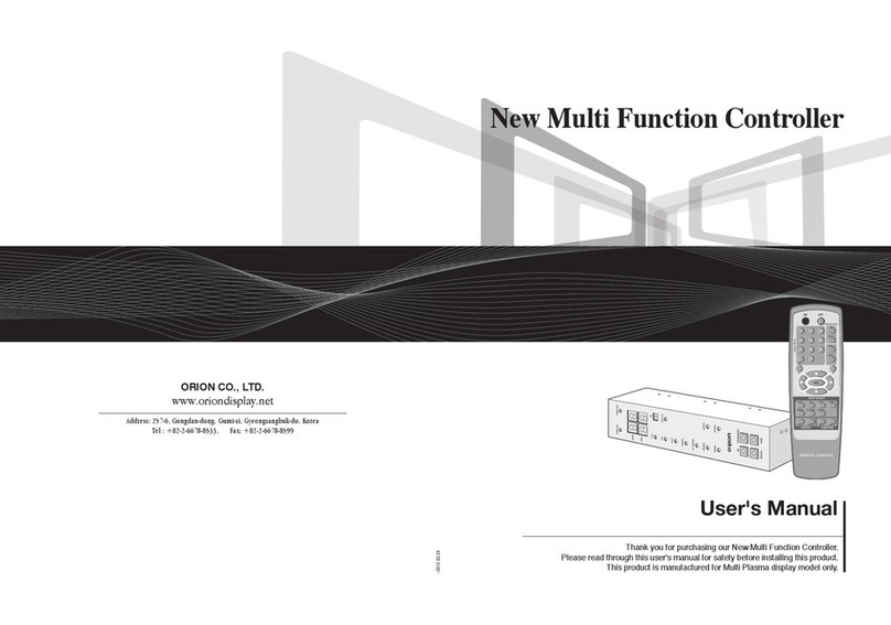 Orion Multi Function Controller User manual