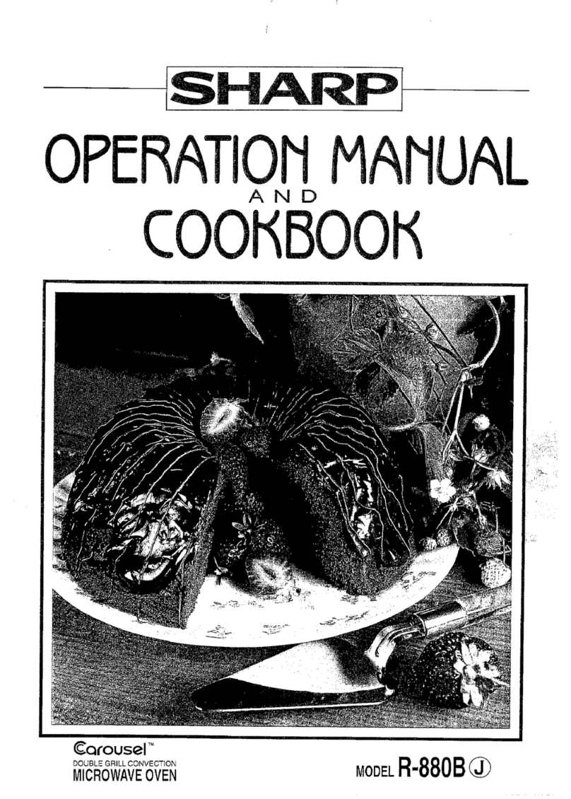 Sharp Carousel R-880B User manual