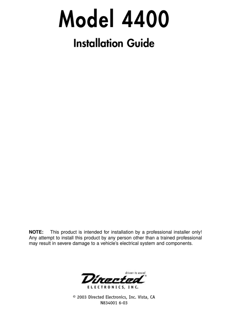 Directed Electronics 4400 User manual