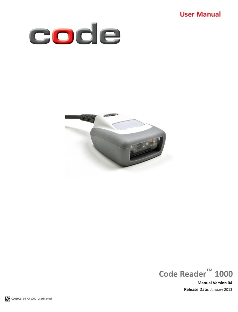 Code Code Reader 1000 User manual
