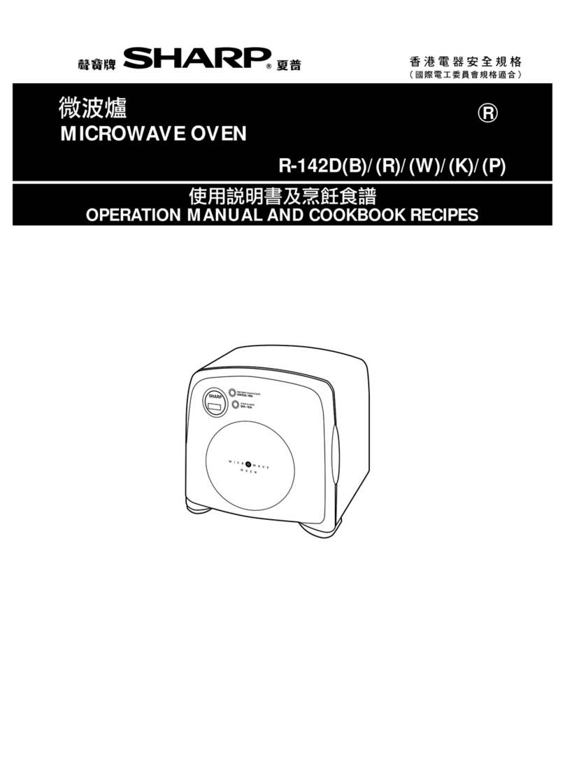 Sharp R-142D User manual