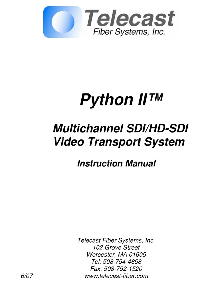 Telecast Python II User manual