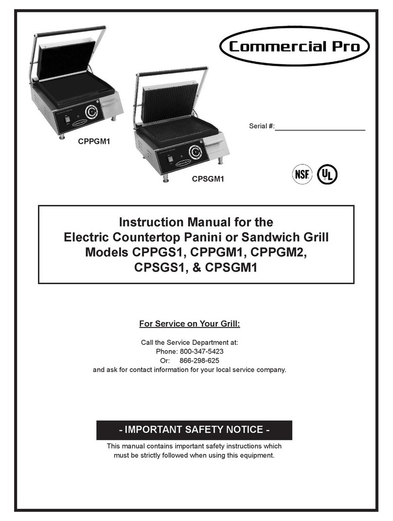 Commercial Pro CPPGS1 User manual