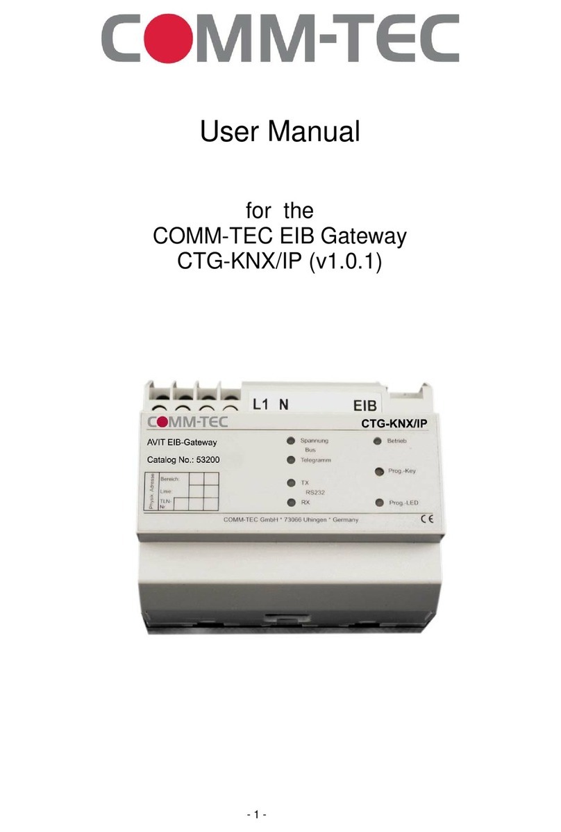 Comm-Tec EIB User manual Comm-Tec EIB User manual