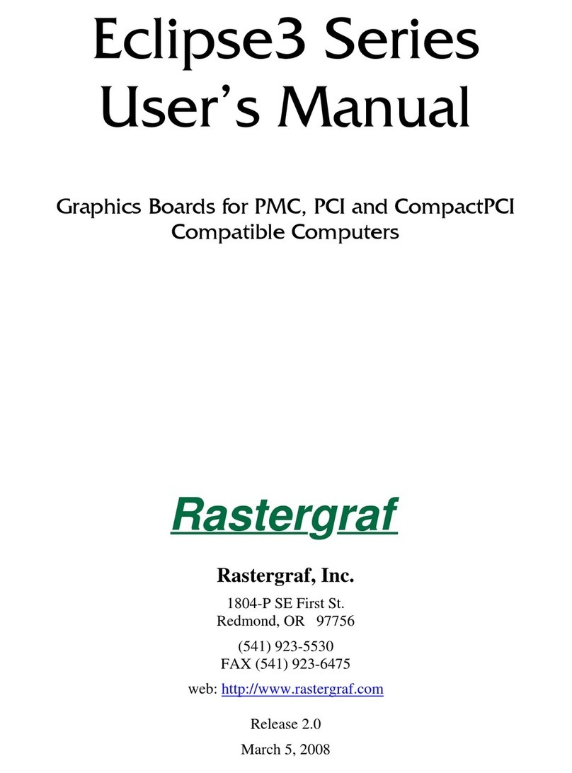 Rastergraf Eclipse3 Series User manual
