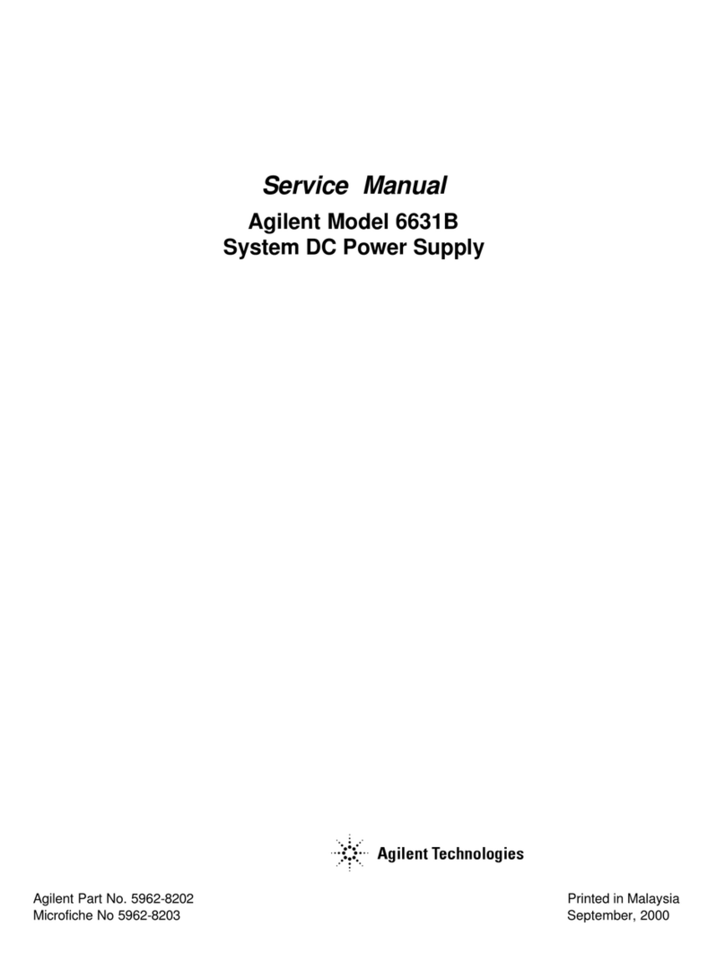 Agilent Technologies 6631B Service manual