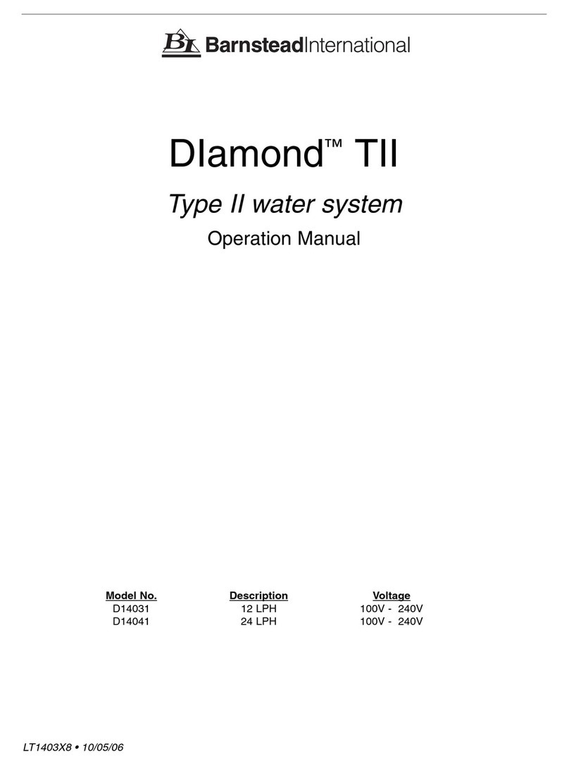 Barnstead D14031 User manual