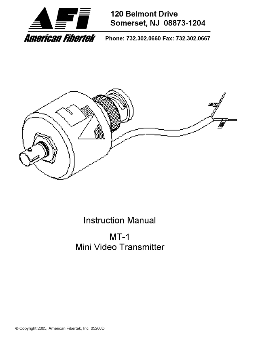 AFi MT-1 User manual