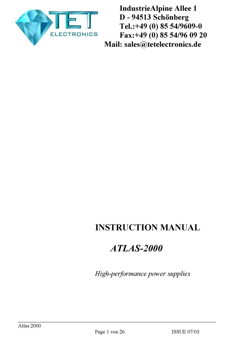 TET Electronics 2000 User manual