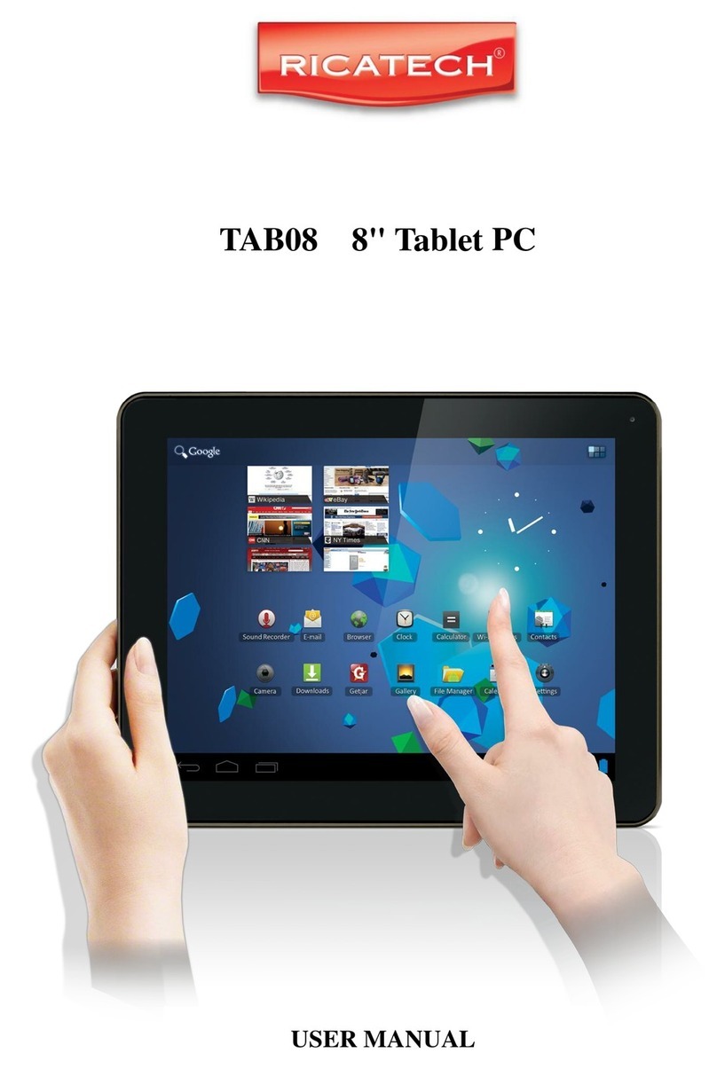 Ricatech TAB08 User manual