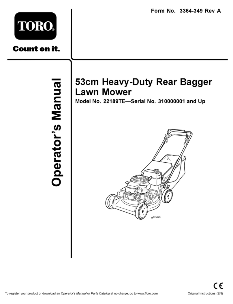 Toro 22189TE User manual Toro 22189TE User manual