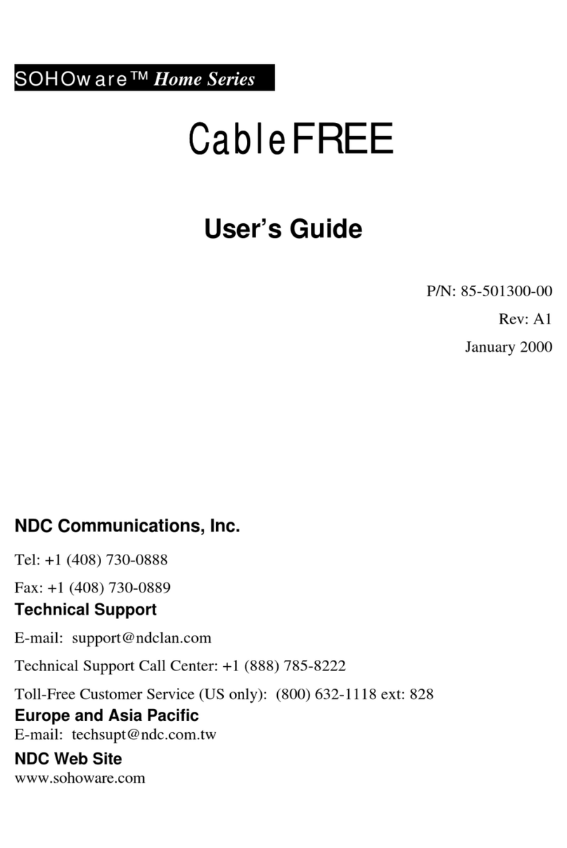NDC Communications CableFREE User manual