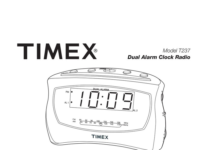 Timex T237 User manual