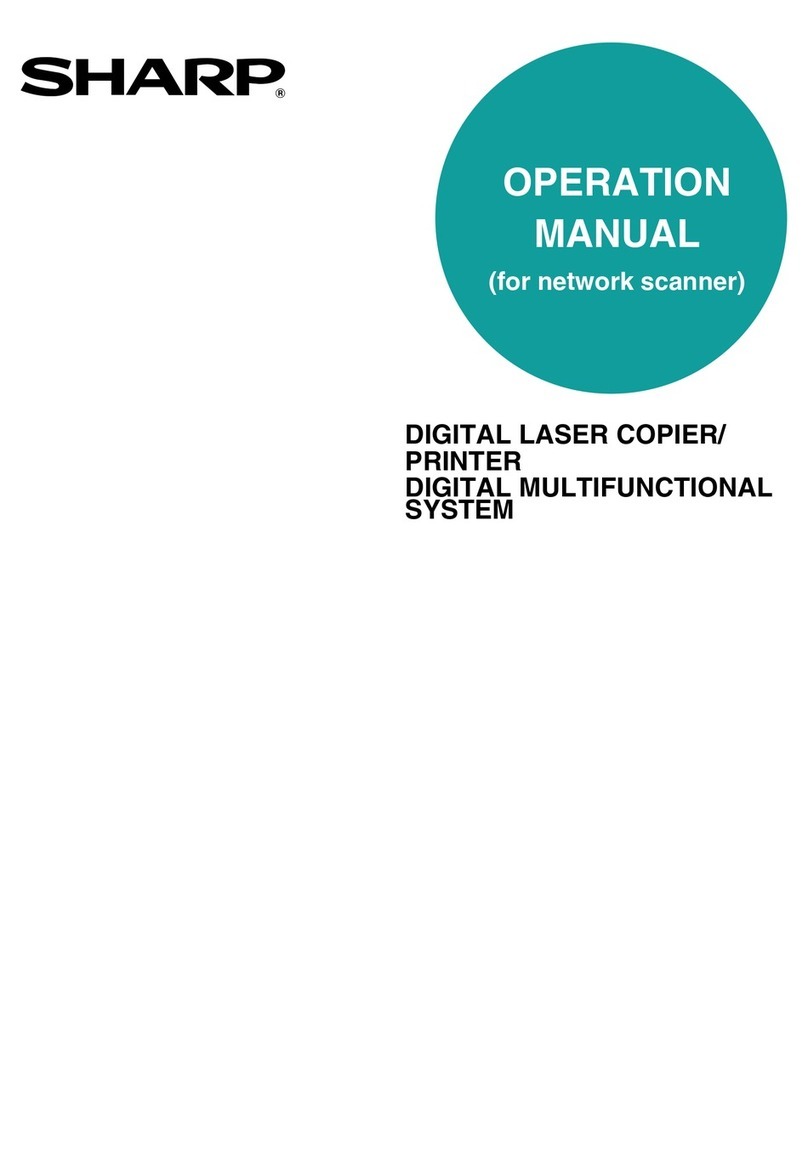 Sharp DIGITAL LASER COPIER/PRINTER User manual