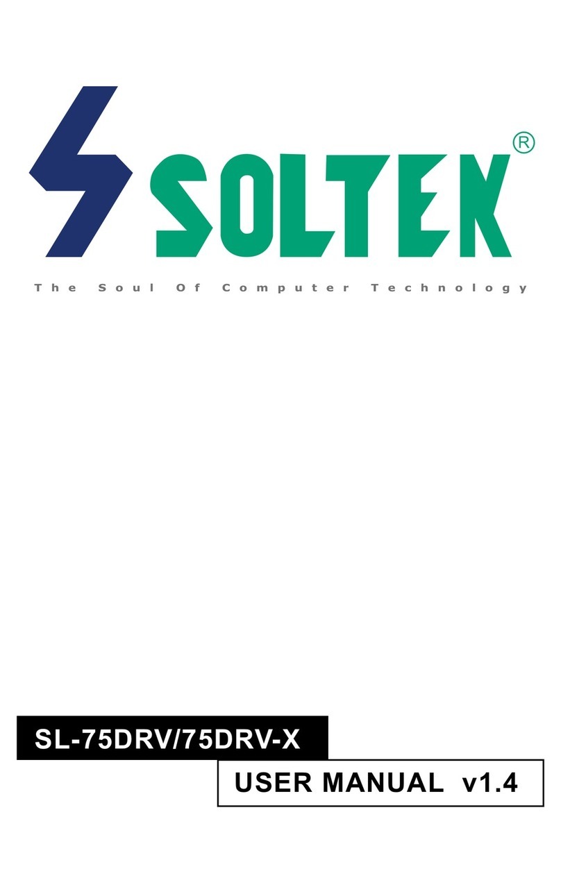 SOLTEK SL-75DRV-X User manual SOLTEK SL-75DRV-X User manual