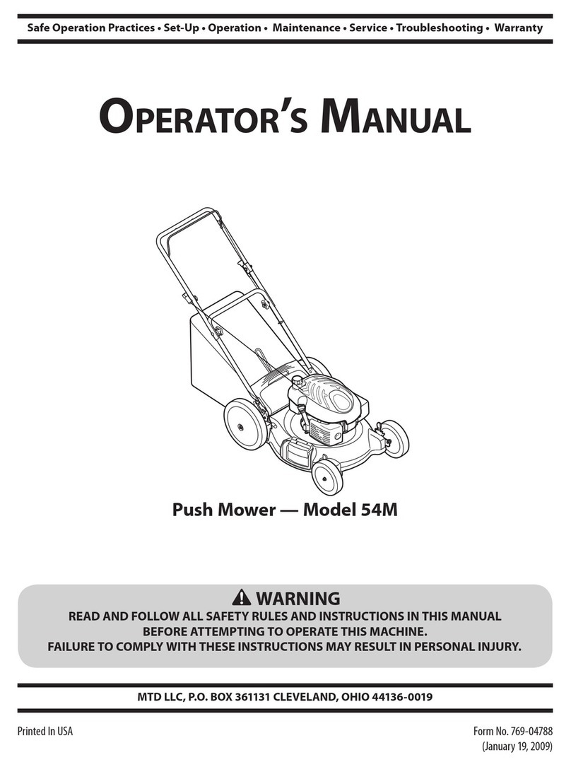 MTD 54M Series User manual