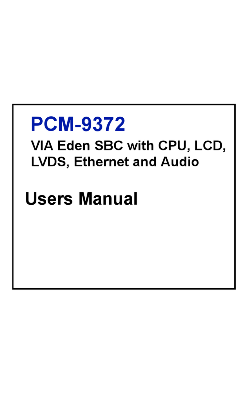 Advantech PCM-9372 User manual