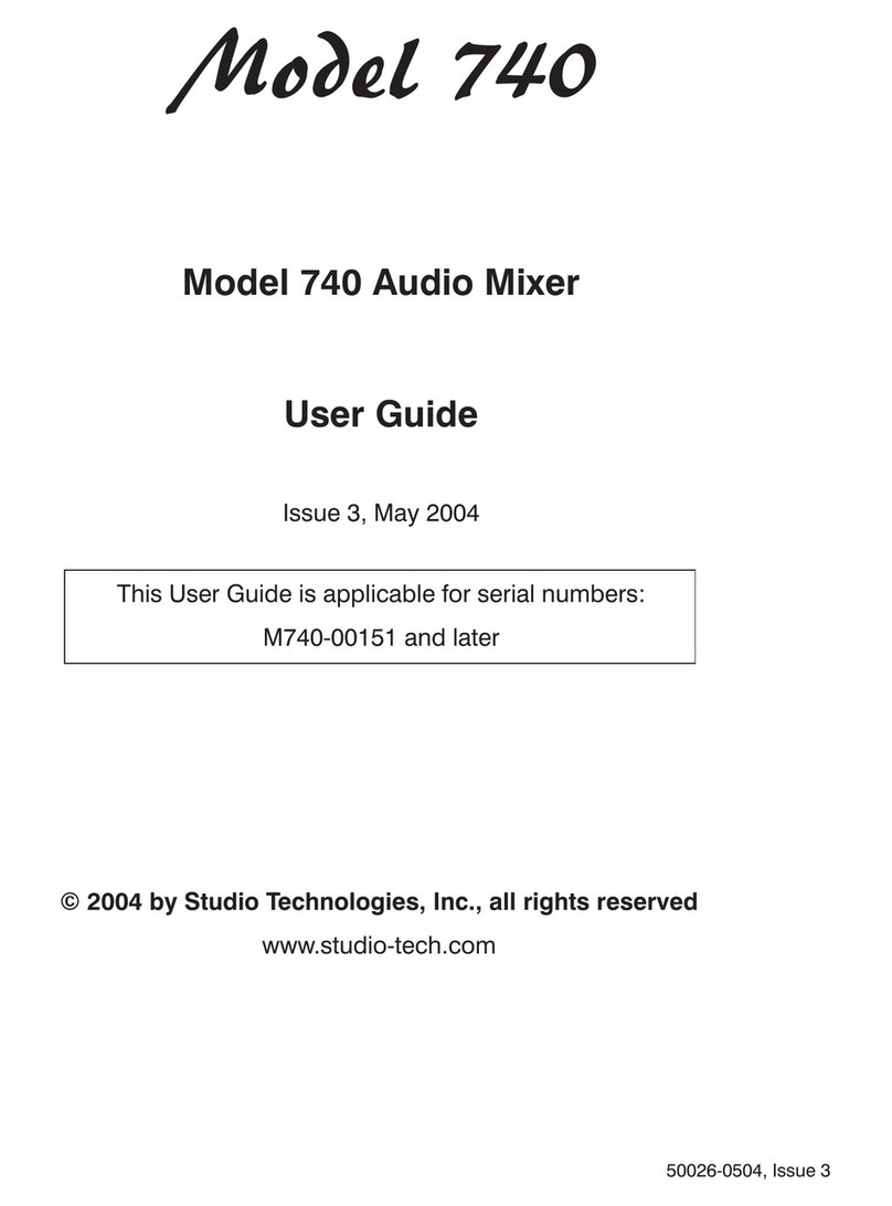Studio Technologies 740 User manual