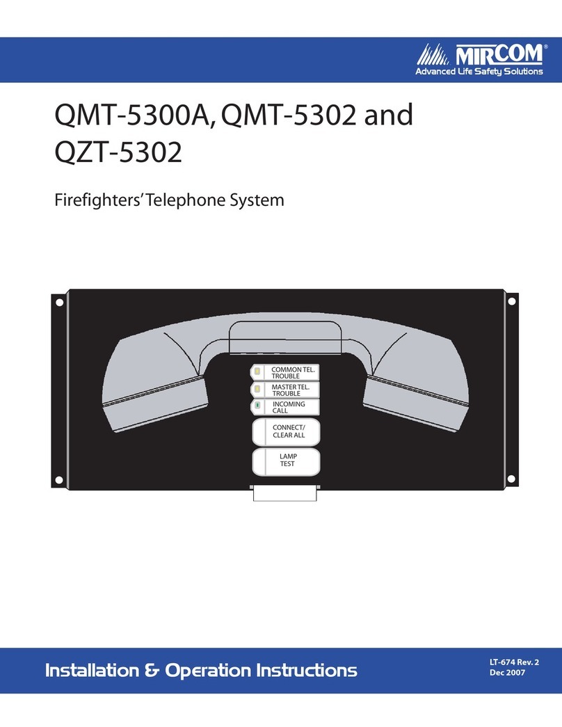 Mircom QMT-5300A Installation instructions
