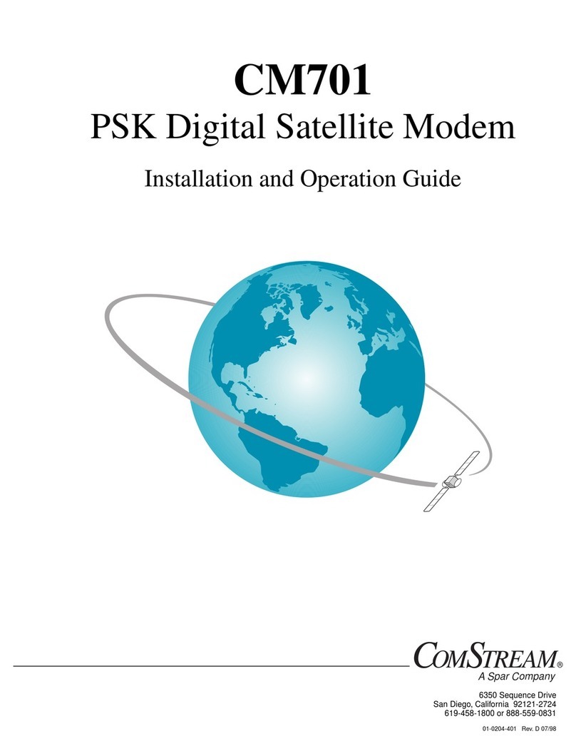 ComStream CM701 Operating instructions