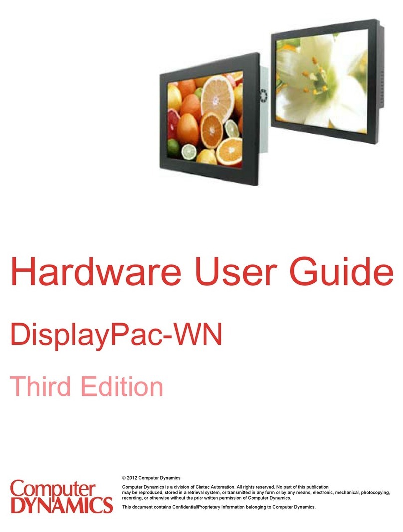Computer Dynamics DisplayPac-WN Installation manual