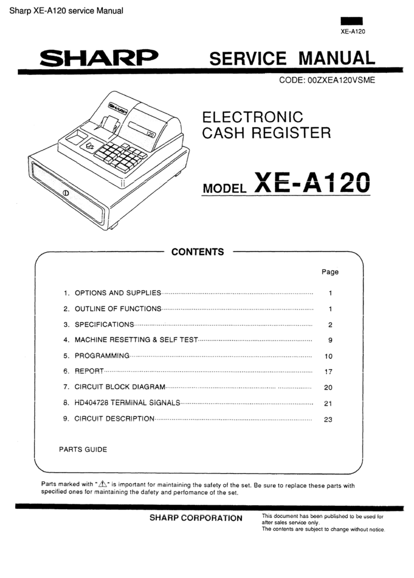 Sharp XE-A120 User manual