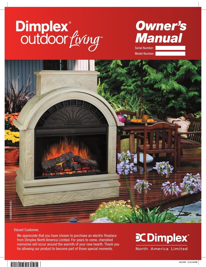 Dimplex 30" FIREPLACE User manual