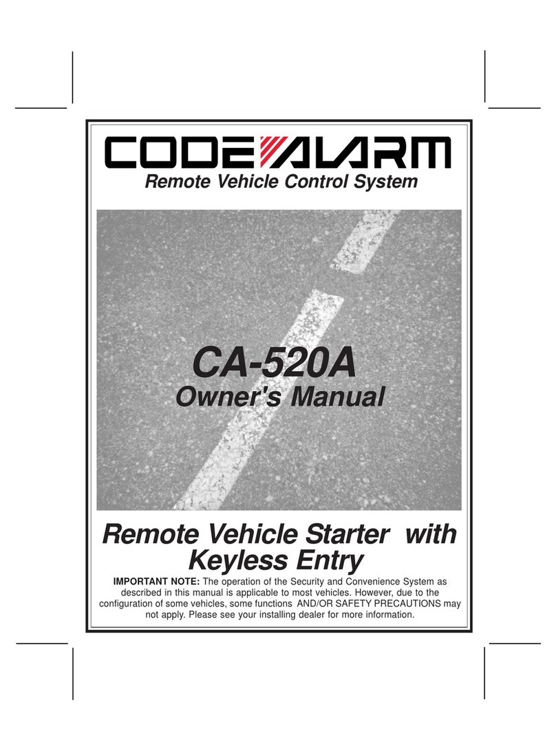 Code Alarm CA-520A User manual