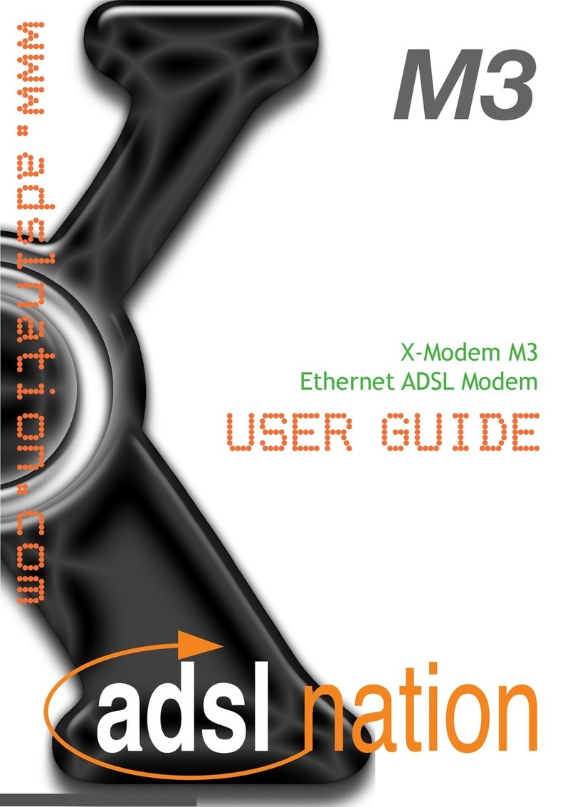 Adsl nation M3 User manual Adsl nation M3 User manual