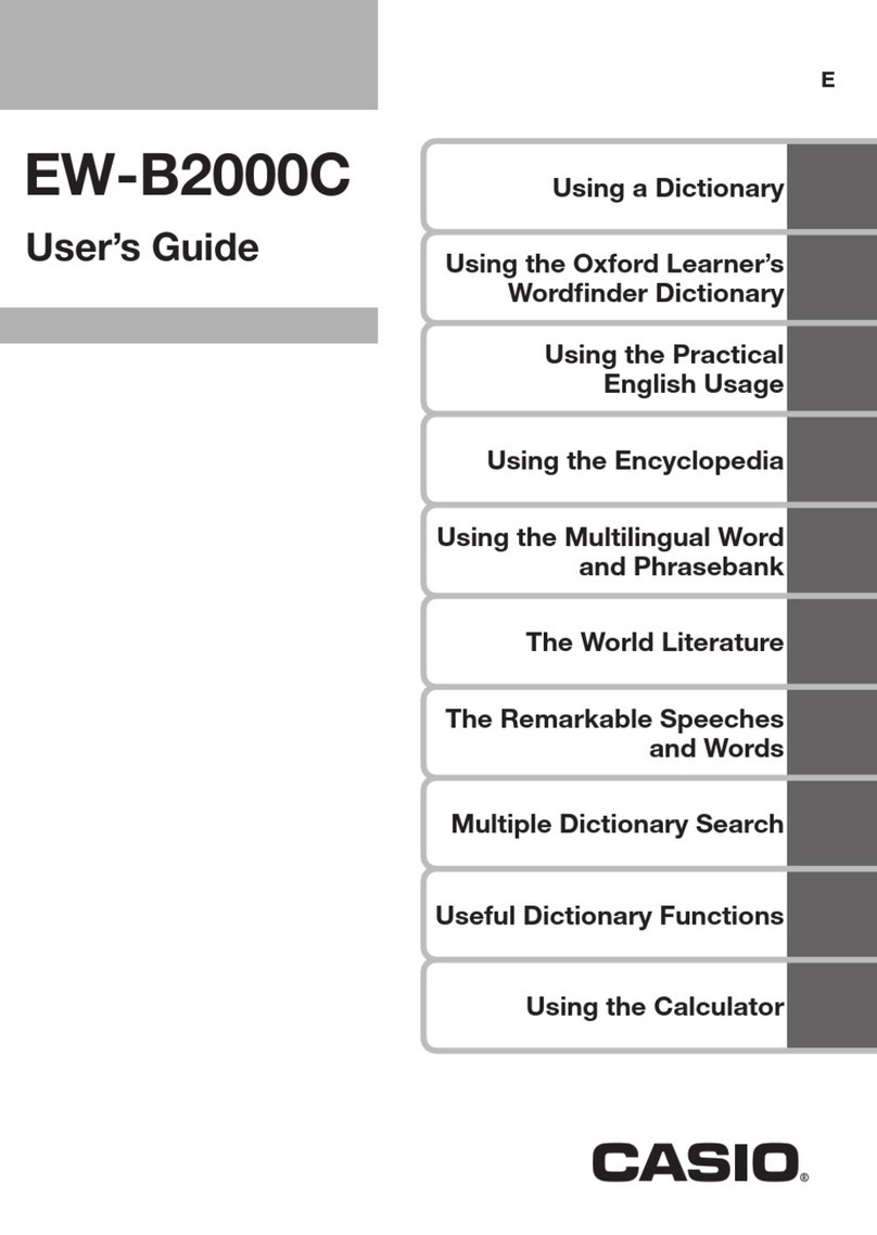 Casio EW-B2000C User manual