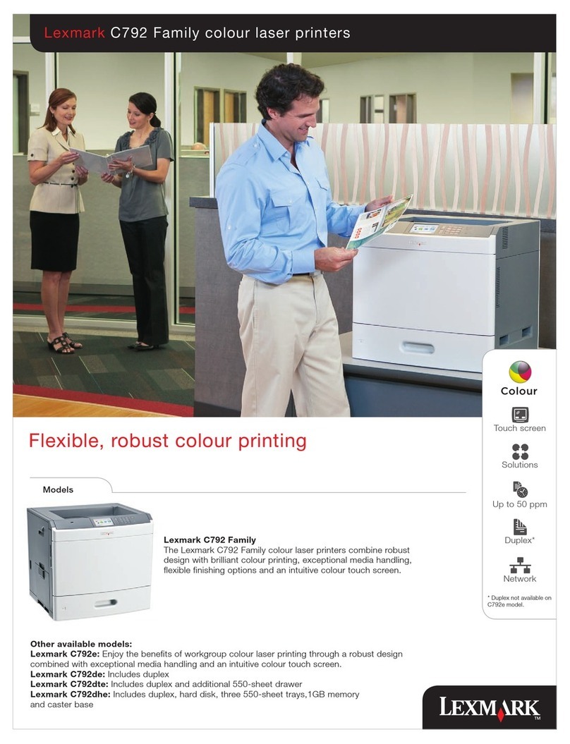Lexmark C792e User manual