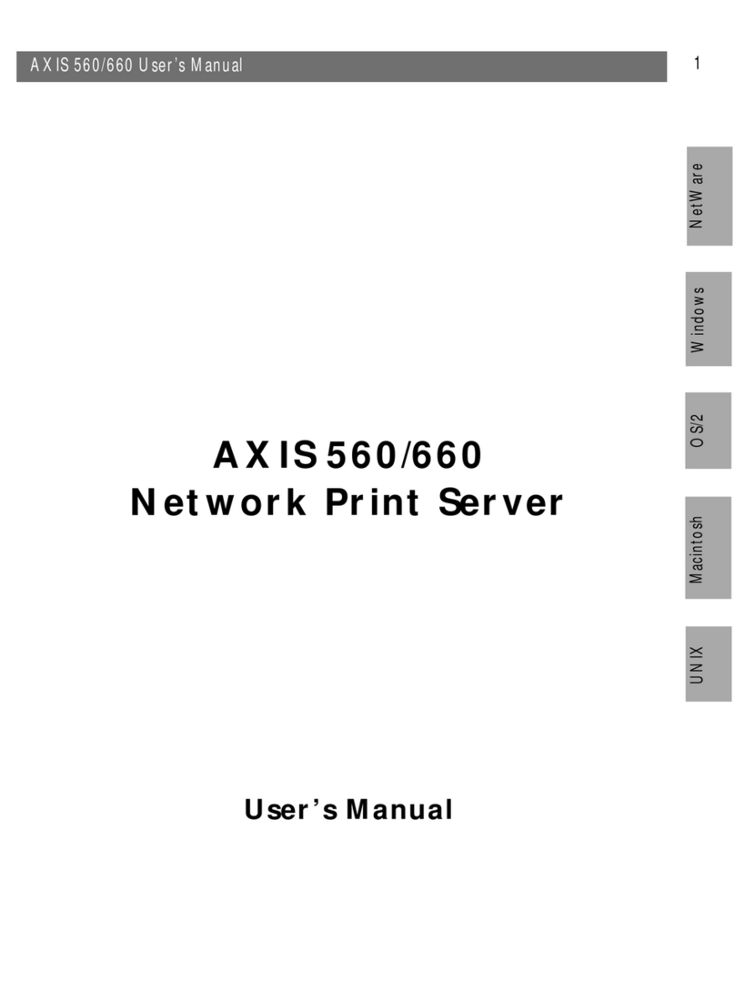 Axis AXIS 560 User manual