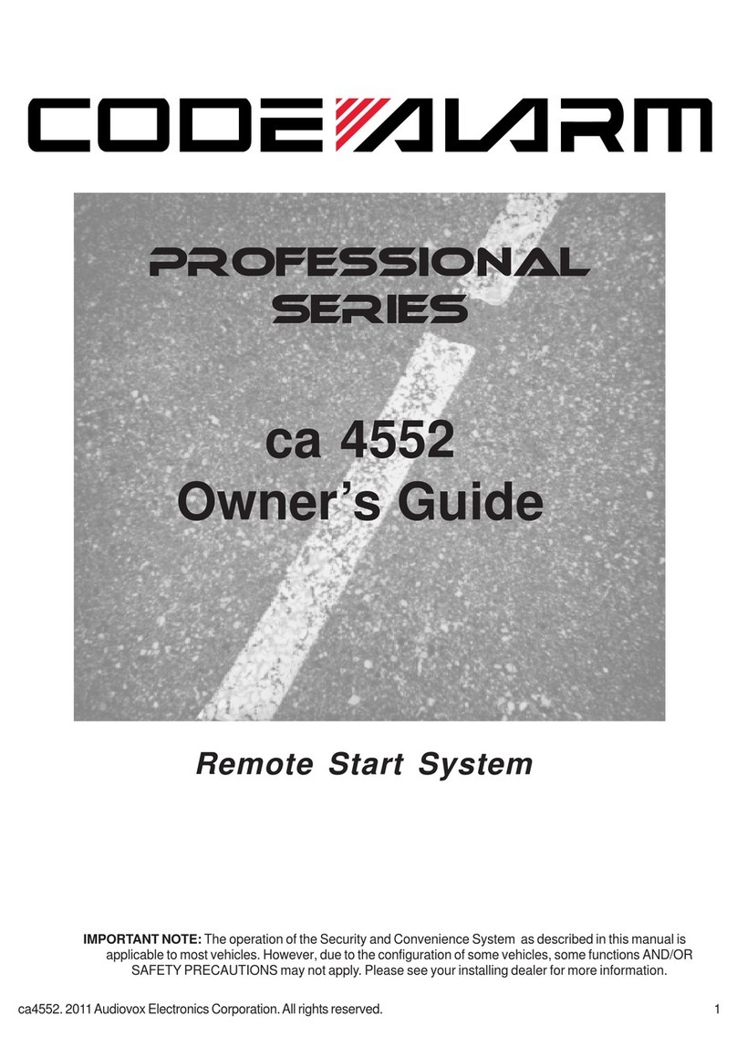 Code Alarm ca 4552 User manual