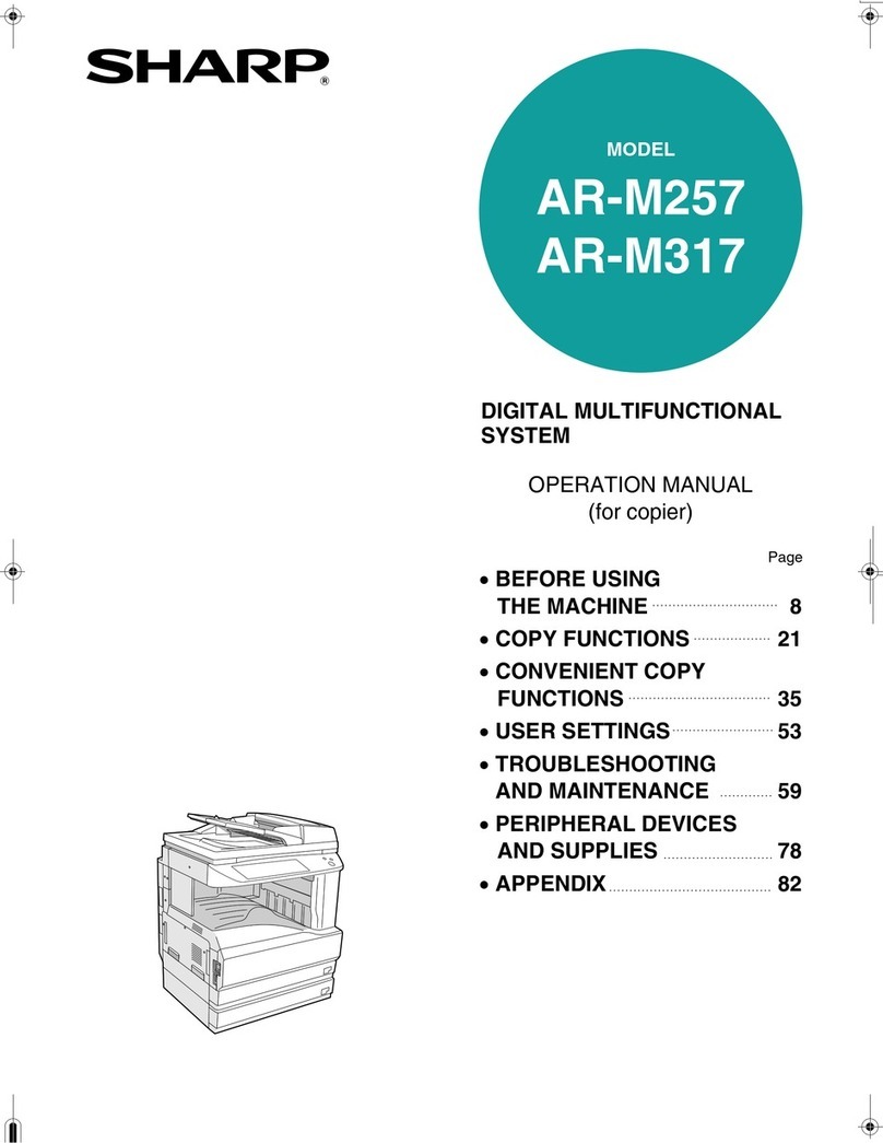 Sharp AR-M257 - Digital Imager B/W Laser User manual