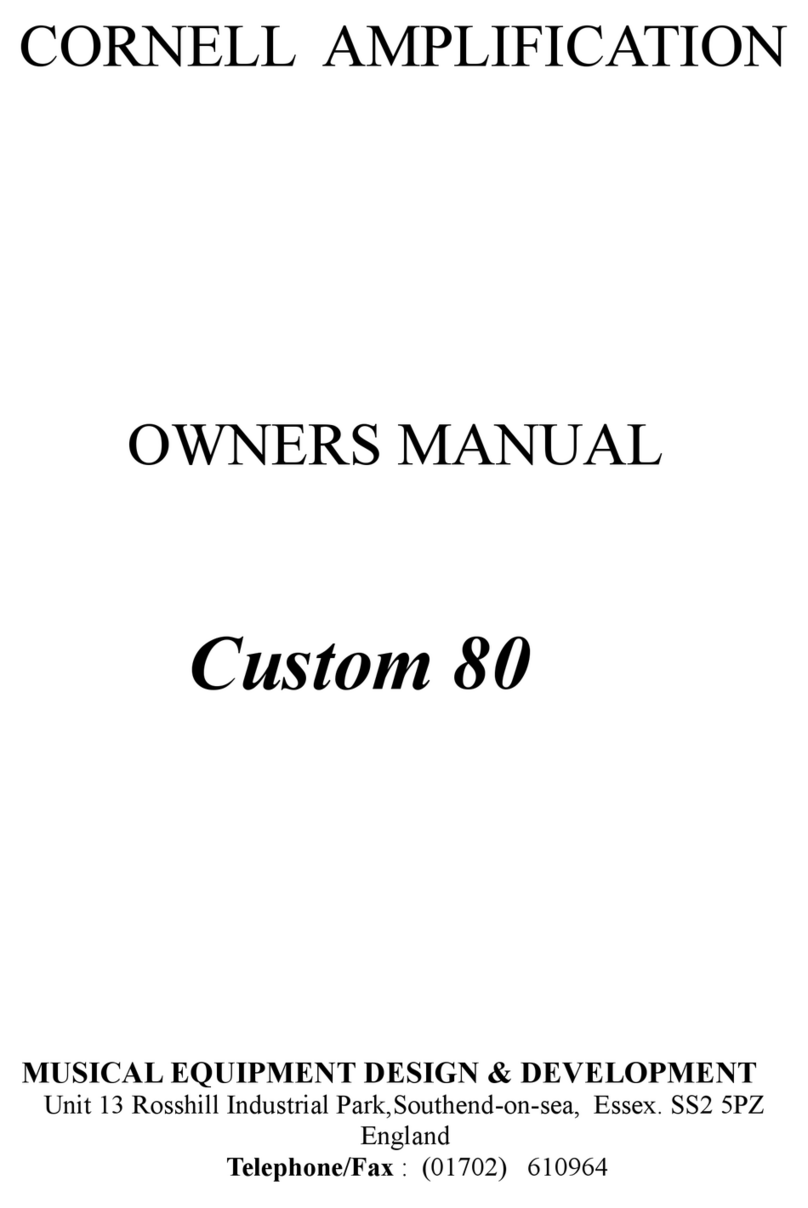 Cornell Custom 80 User manual