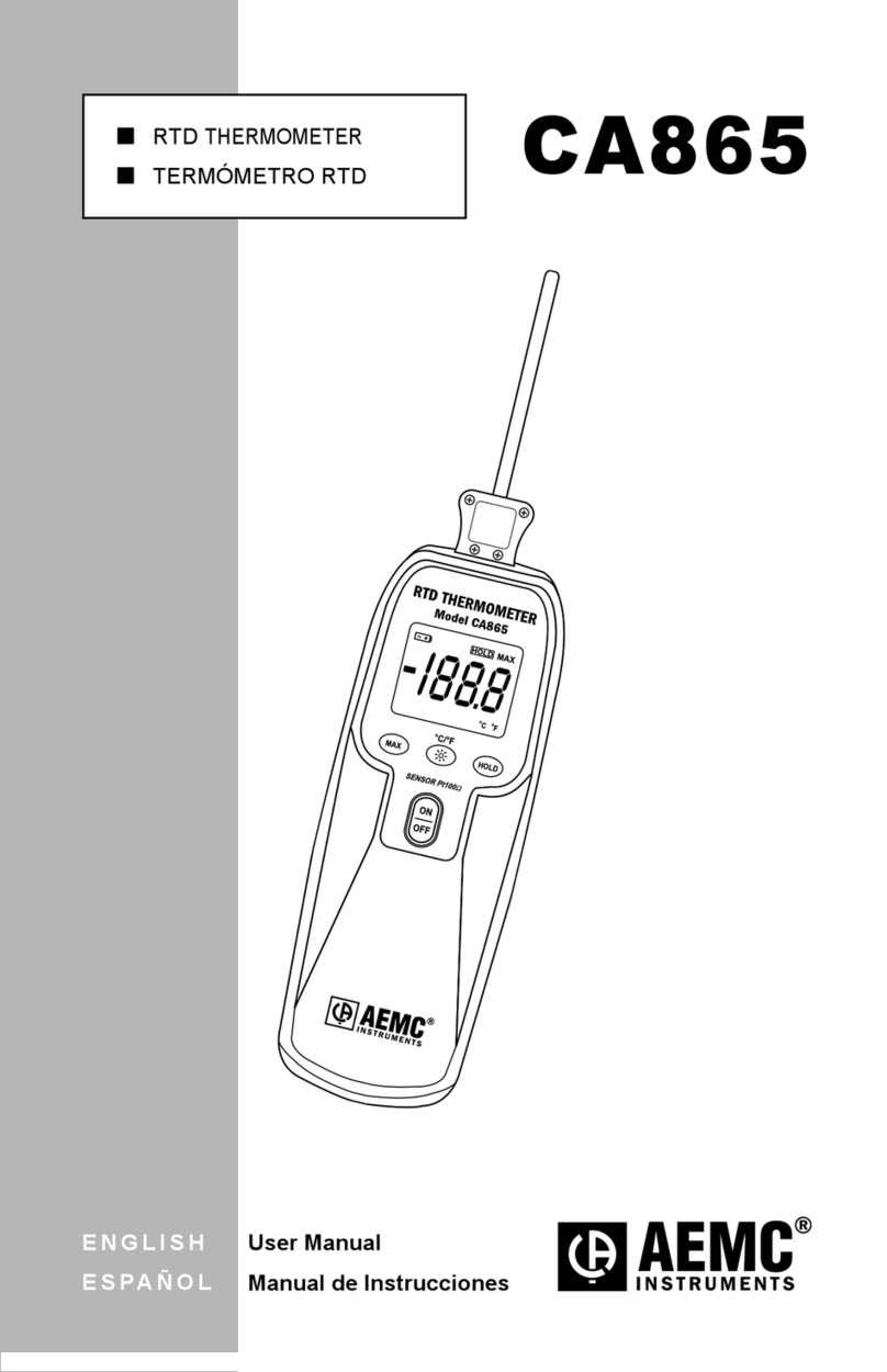 AEMC CA865 User manual