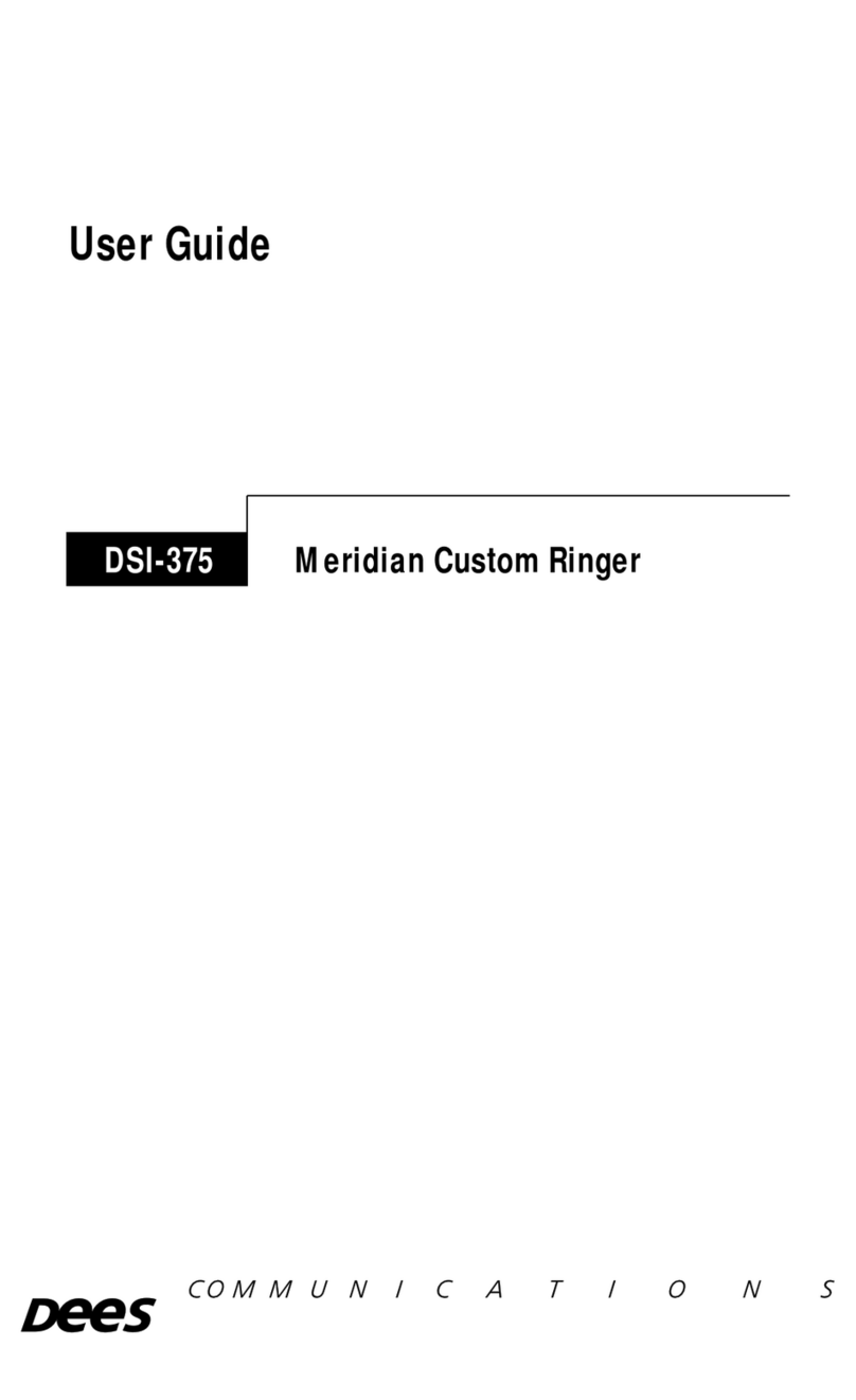 DEES DSI-375 User manual