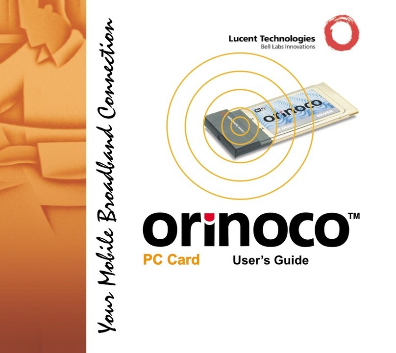 Lucent Technologies orinoco User manual