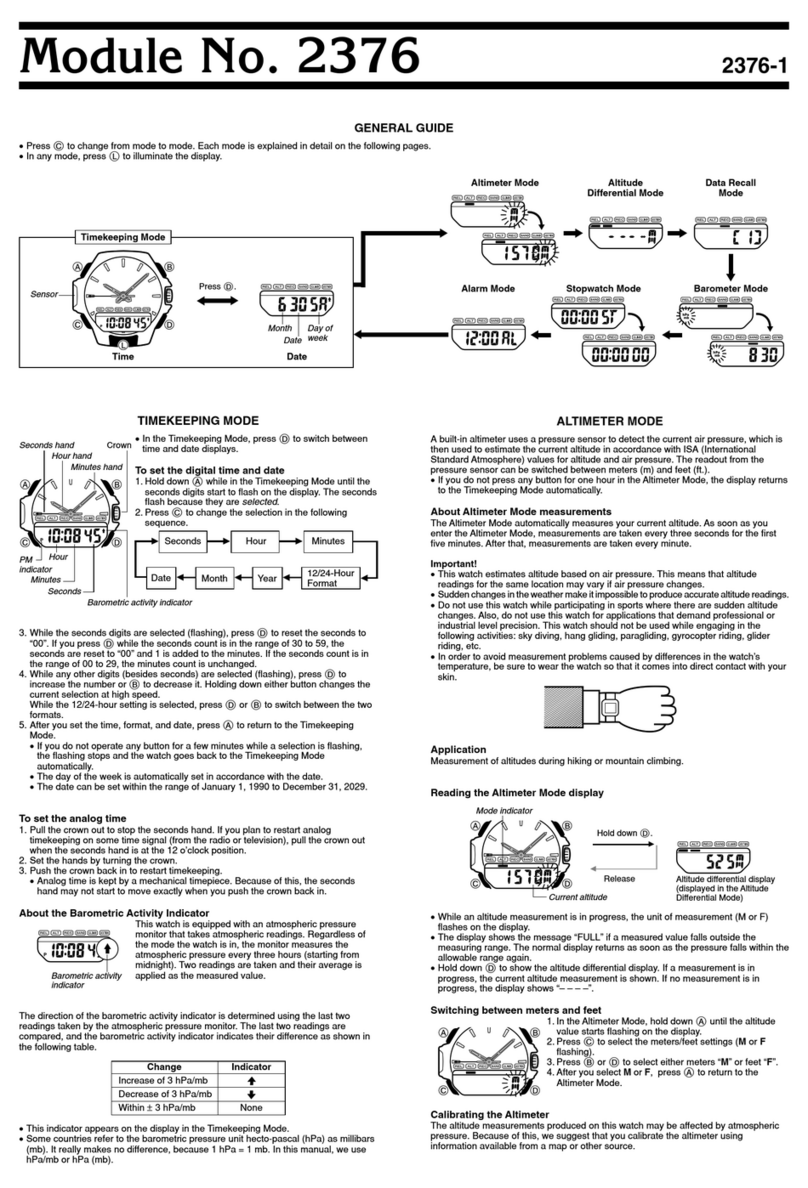 Casio 2376 Configuration guide