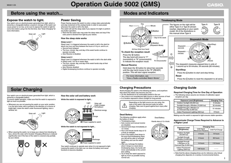 Casio 5002 User manual