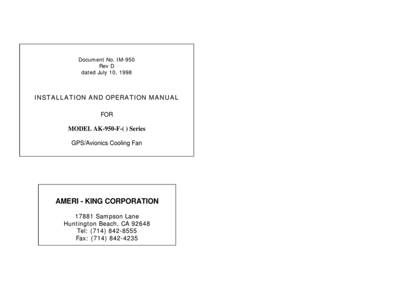 Ameri-King AK-950-F Series User manual