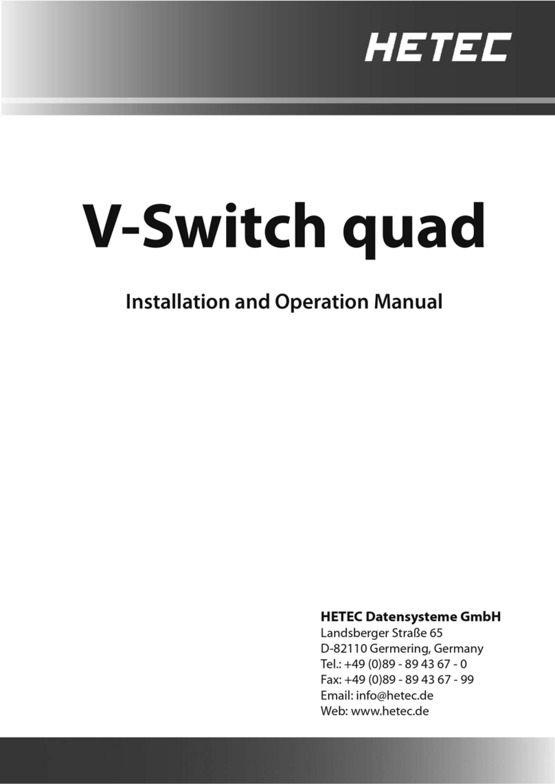 HETEC V-Switch quad User manual