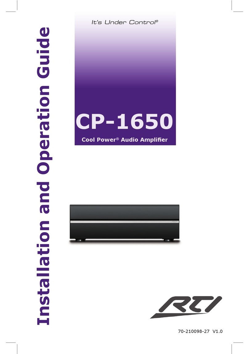 RTI CP-1650 Original operating instructions